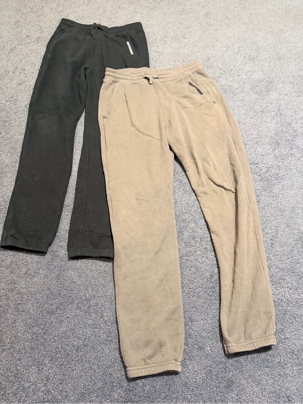 Two Abercrombie Kids Sweatpants — Black & Grey